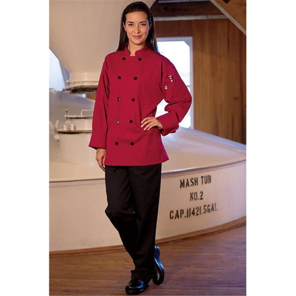 Uncommon Threads Moroccan Chef Coat in Red - Large UN598973